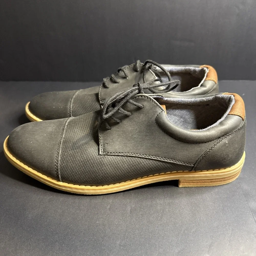 Goodfellow & Co. Black Casual Jarmarcus Lace Up Loafer Shoes Sz 11